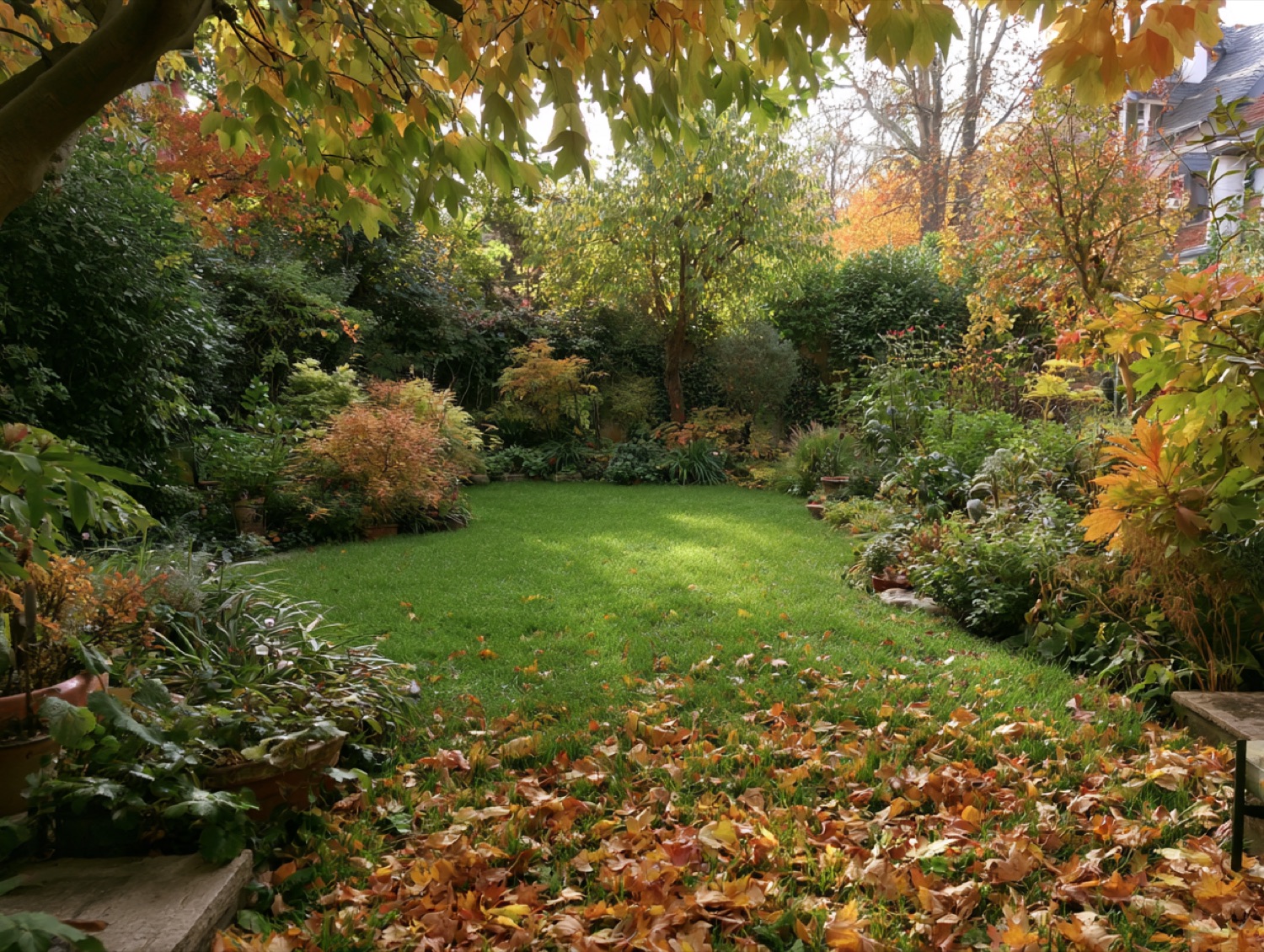 Jardin automne entretenu — paysagiste en Haute-Saône (70)