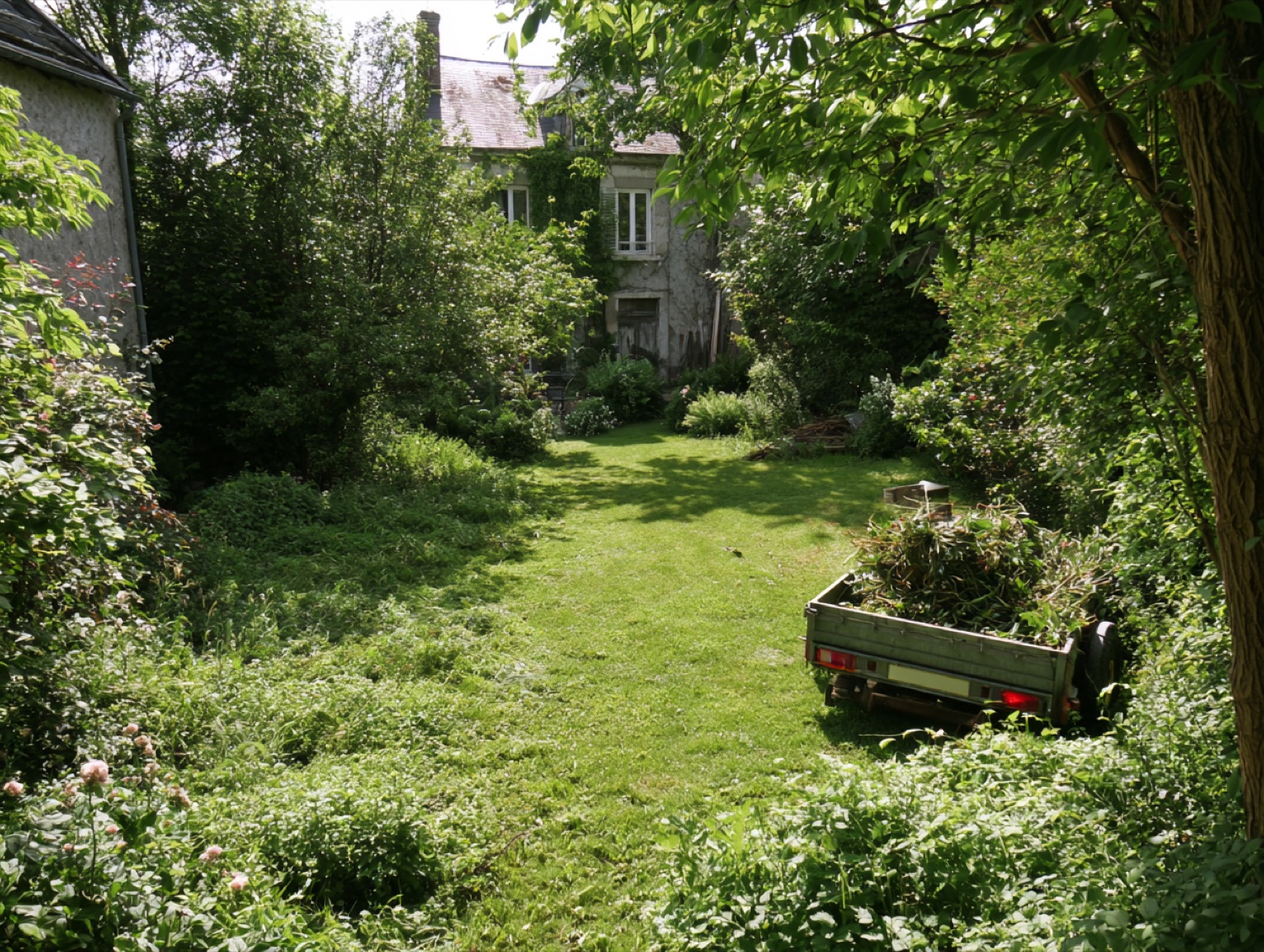 Remise en etat jardin friche — paysagiste en Haute-Saône (70)